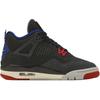 Air Jordan 4 Retro GS Rare Air Kids Sneakers Black Fire-Red Deep-Royal-Blue IB4171-003