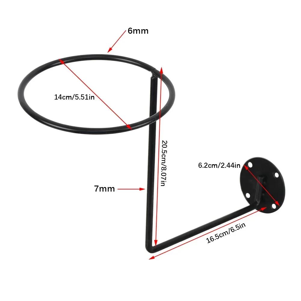 Steel Motorcycle Accessories Helmet Holder Hanger Rack Wall Mounted Hook For Coats Hats Caps Helmet Rack Black Helmet Mounts