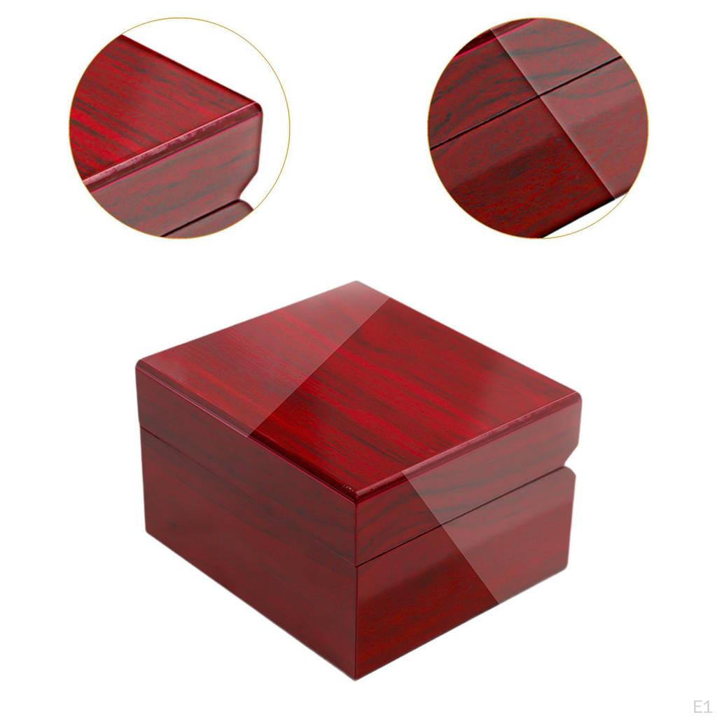 Коробка для хранения часов, органайзер для ювелирных изделий, прочная, роскошный контейнер для сережек, деревянный портативный для путешествий