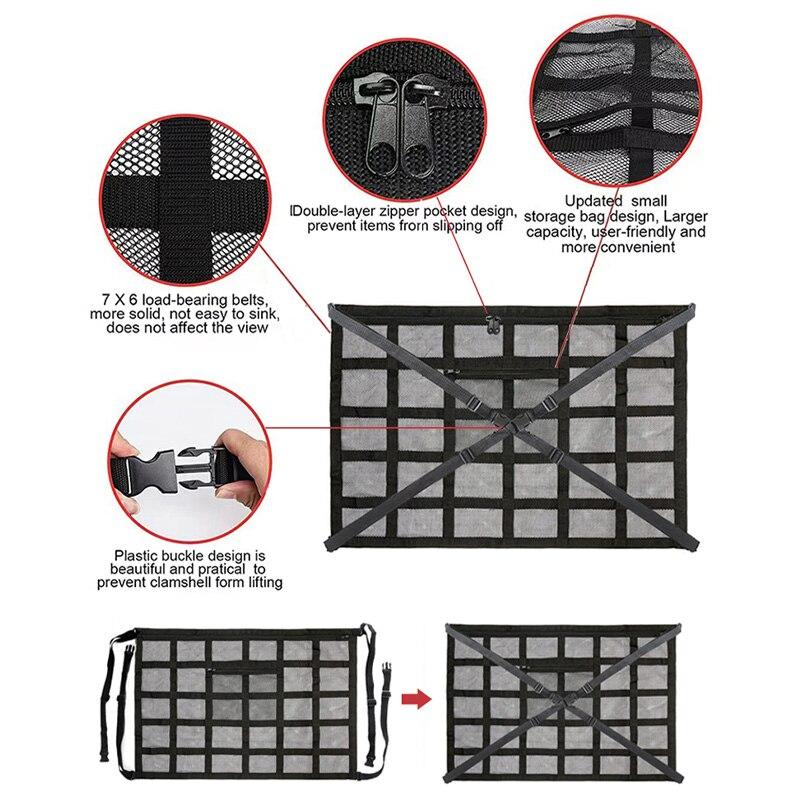 Потолок автомобиля, грузовая сетка, прочный несущий органайзер для хранения на крыше автомобиля, карманная сетка, автомобильные аксессуары для кемпинга, потолочное хранилище