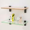 Furniture Accessories Cabinet Door clip Glass Shelf Holder Glass Door Clamp Frameless Brackets
