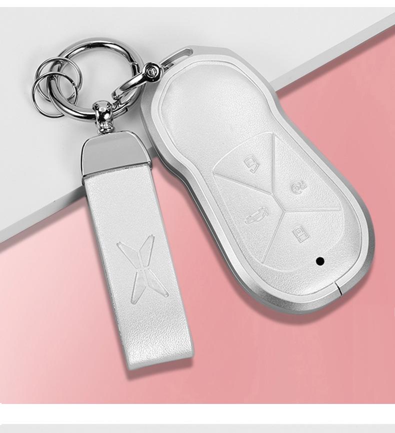 Compatible with XPeng P7i, G6, G9, P5, G3i key case - Premium Protective Shell with Buckle.
