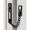 Security Door Chain Lock Sturdy Door Lock Latch for Inside Door Stainless Steel Hotel Door Lock with Spring Button Door Locks for Kids Safety