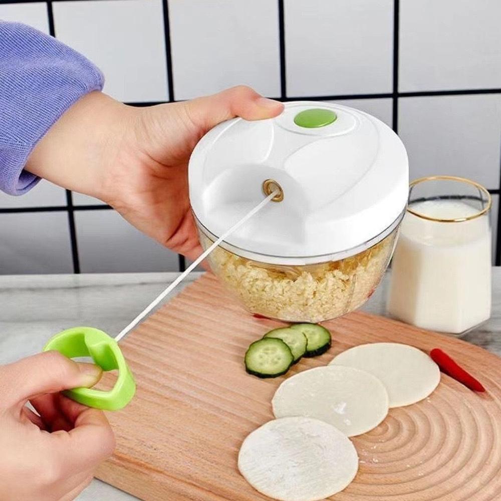 Hand Chopper Manual Rope Food Processor Silcer Shredder Salad Maker Garlic Onion Cutter Kitchen Tool Accessories