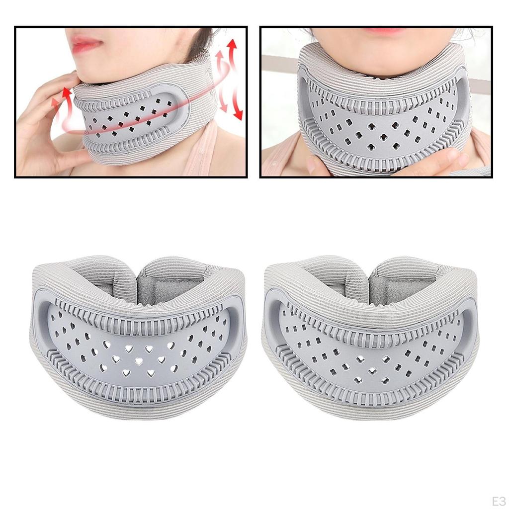 Cervical Collar, Neck Brace, Comfortable, Adjustable, Portable, Compact, Degree Wrap, Hollow