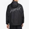 Nike Alphabet Logo Print Loose Long Sleeve Hooded Jacket Men Outerwear Black FB7805-010