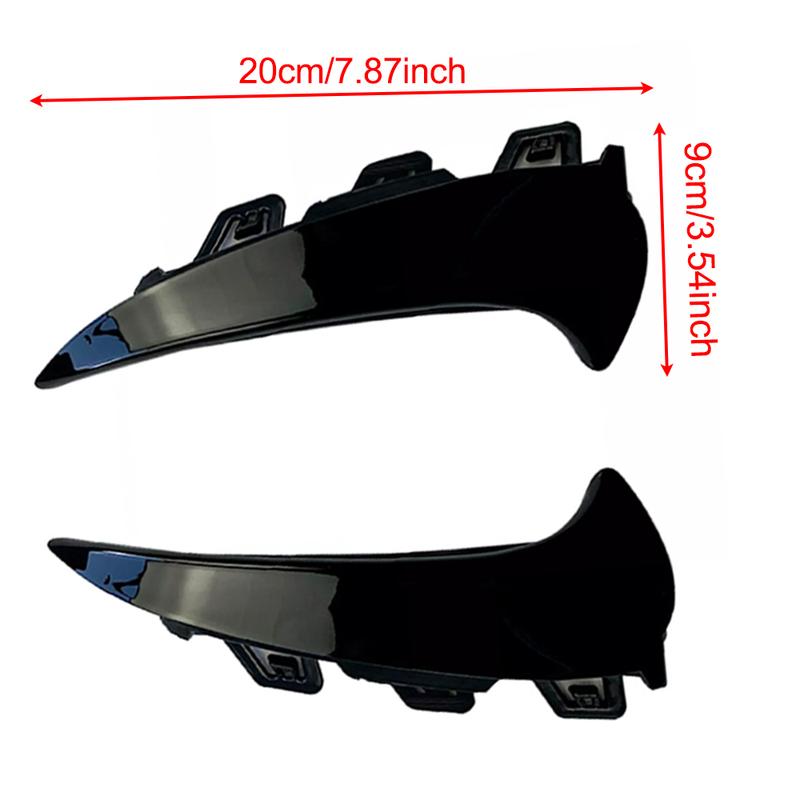 Black Car Rear Bumper Trim Lip Spoiler Fender Canard Stickers for Mercedes Benz GLA Class GLA200 260 H247 GLA35 AMG