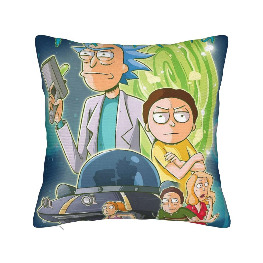 Наволочка Рик и Морти Ретро Модная Наволочка Для Дивана Кушетки Кровати Гостиной Печатные Наволочки Подарок на День Рождения