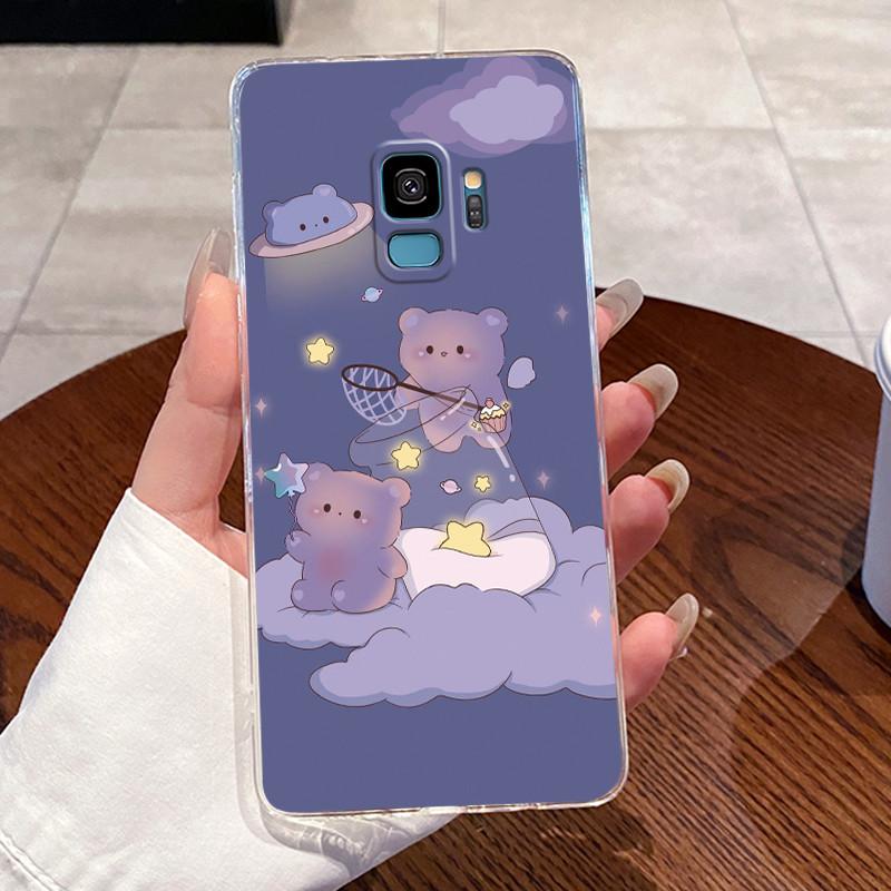 Чехол для Samsung Galaxy S9 Чехол Samsung S9 Plus S9+ Задняя крышка Эстетичный Модный Милый Кот Мягкий Силикон Прозрачный Чехол для Телефона