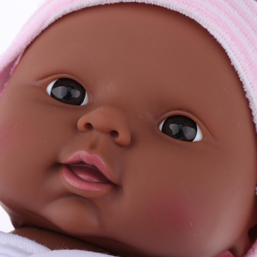 12-дюймовый новорожденный, африканский младенец черный детский подарок на день рождения для девочек - розовый