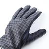 Paul Smith Size 415GL Size 47 L Gloves, Check, Men's, Navy/Gray, L02122, (Used)