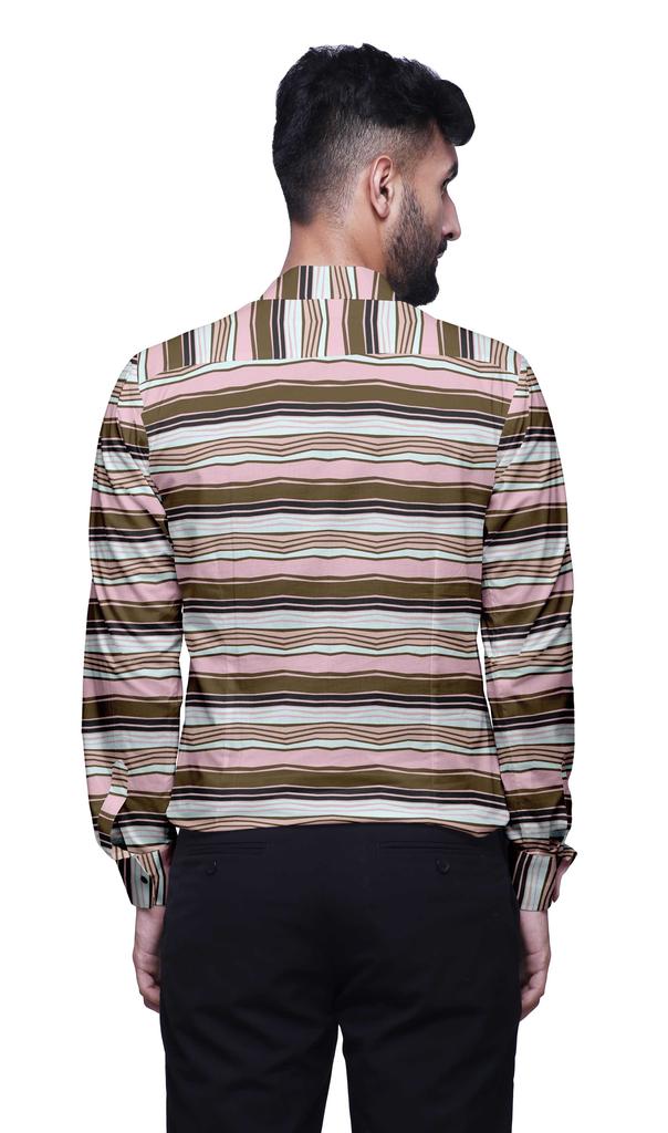 BestMan Mandarin Men CollarA  ShirtsA  Regular Fit Printed Mens Short Kurta