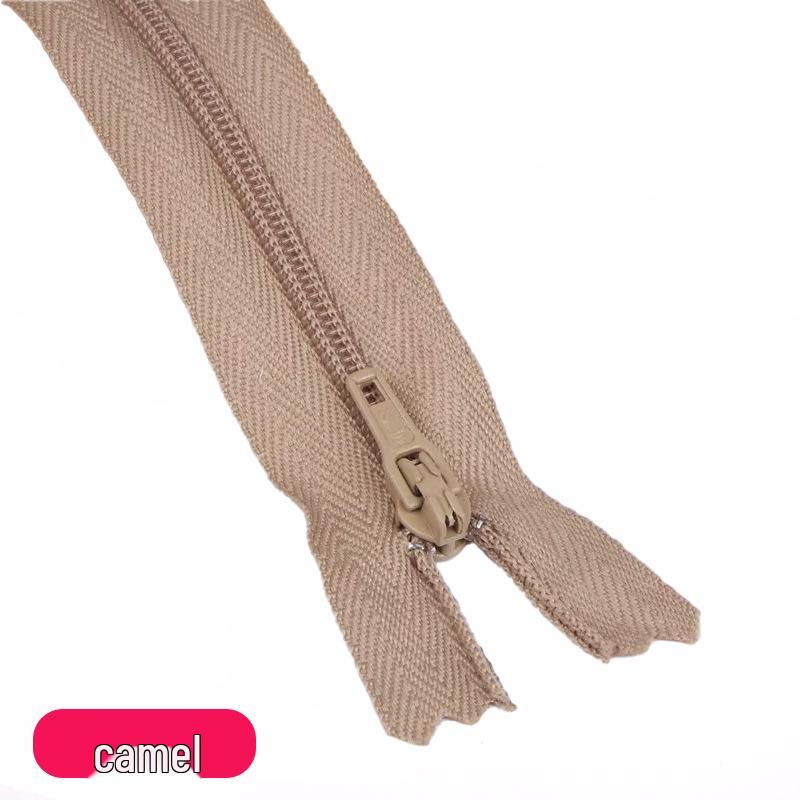 Three Force Short 20CM Nylon Zipper for Dress Pants - Colored Closed-End Fly Zipper Fabric Accessory