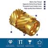 Набор Essential Brass Knurled Nuts (Латунные накатанные гайки) Ассортимент крепежа для DIY и ремонта