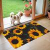 1Pcs Spring Sunflower Pattern Floor Mat Modern Kitchen Polyester Rug Non-Slip Colorful Indoor Carpet, For Home Bathroom Bedroom Living Room Decor