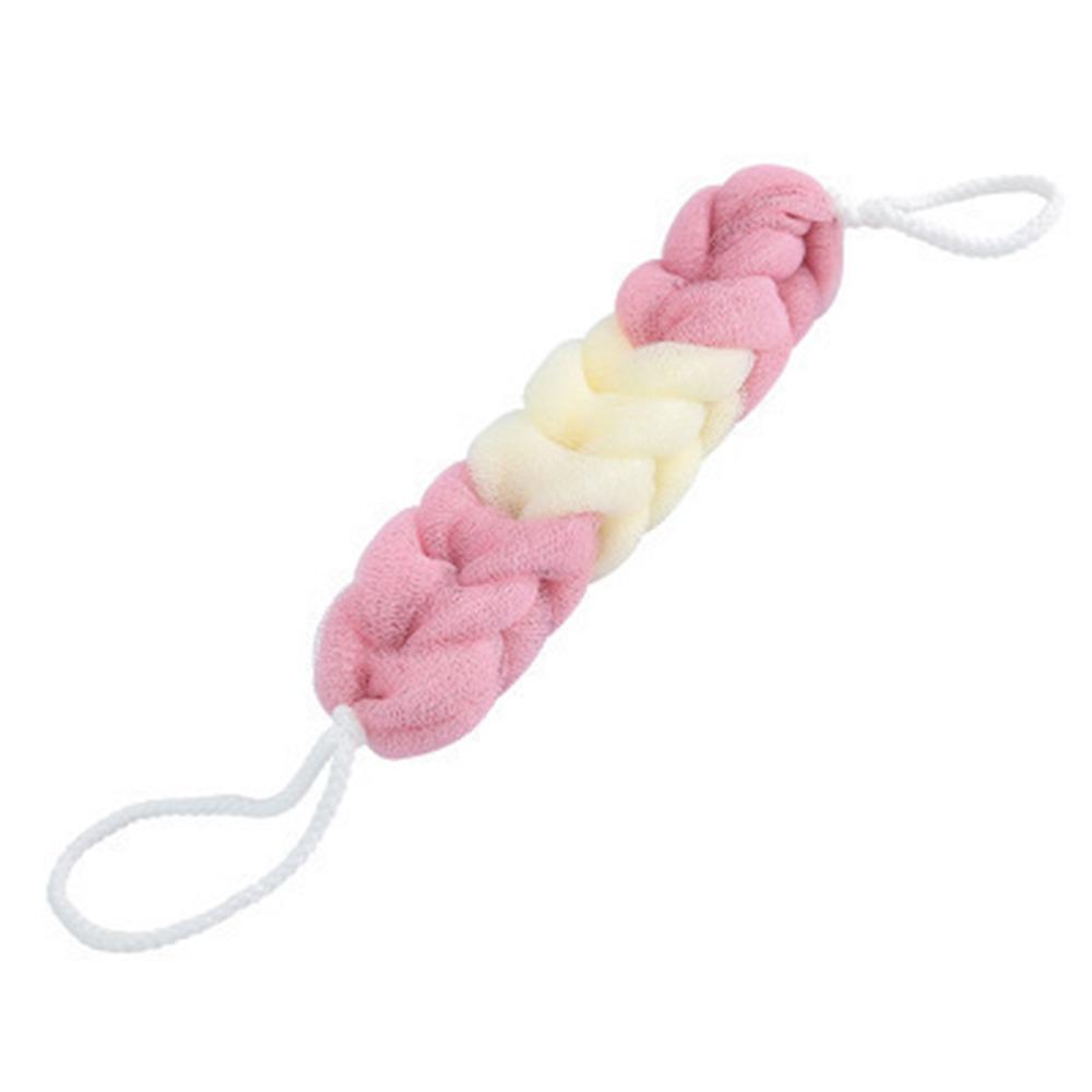 Colour Block Foaming Net Mesh Bath Towel Simple Bath Sponge  Shower Use