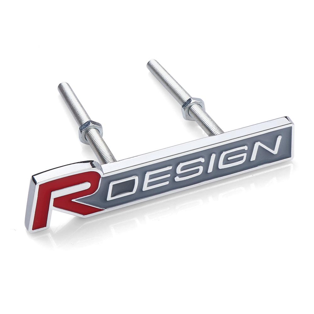3D Металлическая эмблема R Design Наклейка на решетку радиатора автомобиля Для Volvo Rdesign V40 V50 S40 S80 XC60 S90 XC90 S60 XC40 V90 Аксессуары