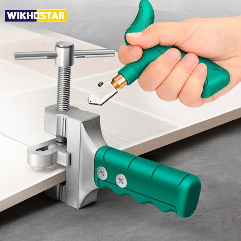 Tile Glass Cutter Kit Ceramic Floor and Porcelain Cutter Ceramic Cutting Scratcher Diamond for Cutting Glass Construction Tools