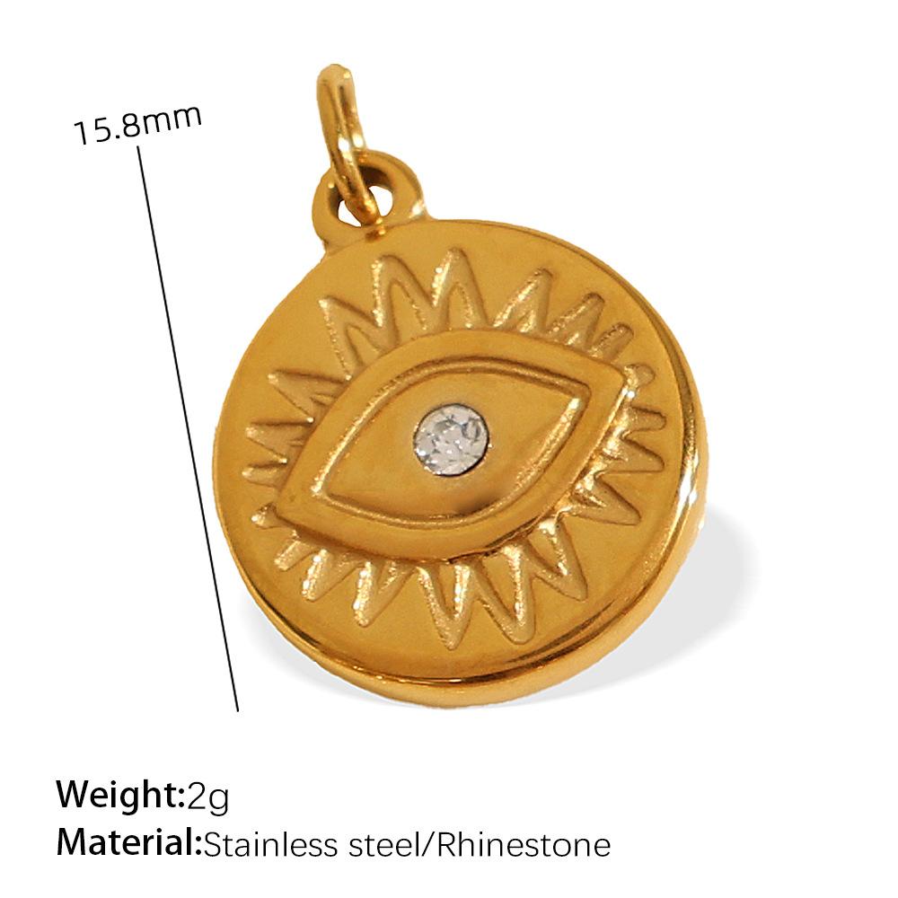 Exquisite Diy Diverse Diamond Pendant Accessories Stainless Steel Gold Plated Versatile Pendant Collection