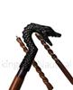 Dragon Handle Walking Stick, Head Stick Cane, Wooden Walking Stick, Spiral Cane, Walking Stick Gifts, Gentlemen Gift