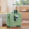 18-дюймовый сверхлегкий женский многофункциональный чемодан для ручной клади - Прочный, Надежный, Бесшумная дорожная тележка