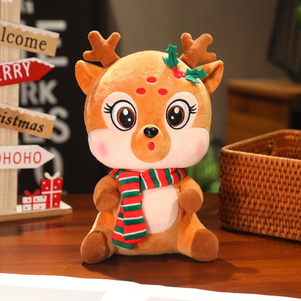 Плюшевые Рождественские Мягкие Игрушки Плюшевые Игрушки Рождественская Елка 3D Мягкие Животные Игрушка Лось Дом
