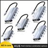 Тип C Expander 4K HDMI USB Hub Многопортовая док-станция с поддержкой Ethernet и USB-флеш-накопителей
