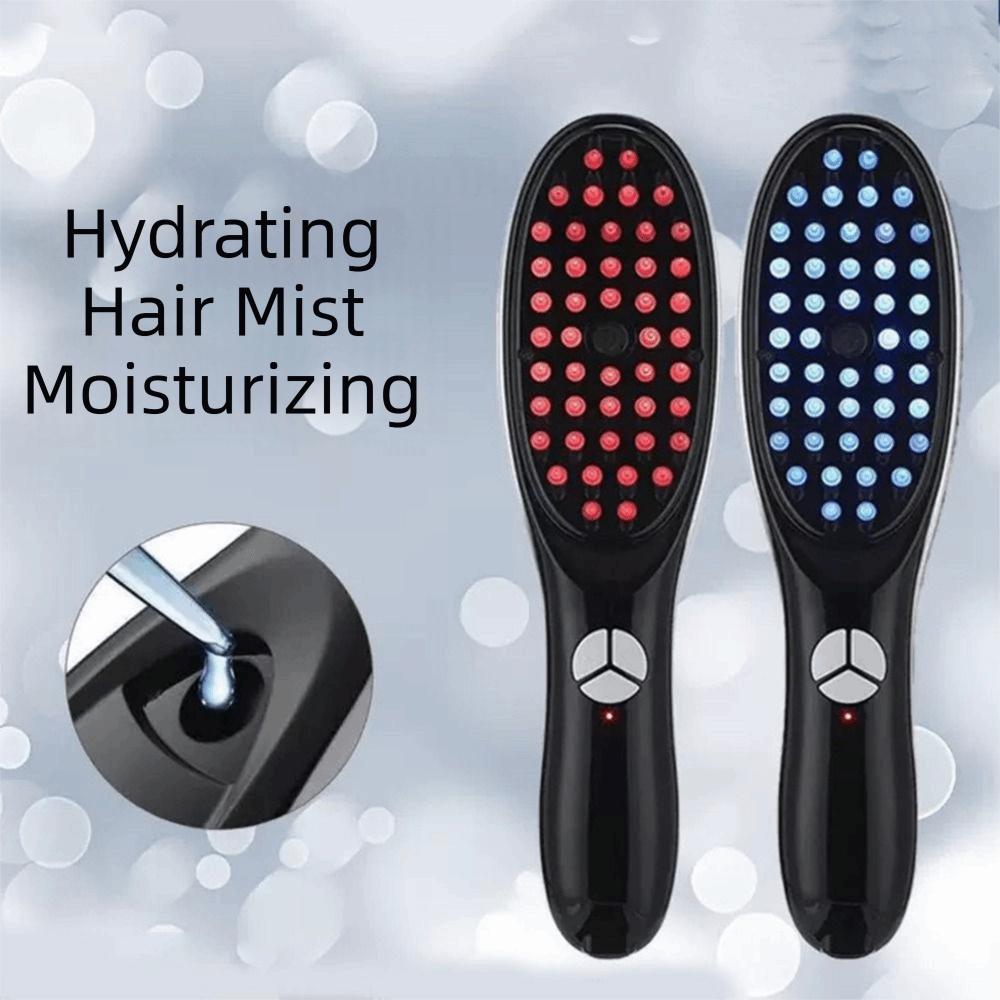 Anti Hair Loss Electric Hair Comb Red Light Blue Light Spray Massage Comb Scalp Massager Women
