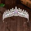 Elegant Zinc Zinc Alloy Princess Crown Luxury Rhinestone Diadem Girls Party Headbands  Photography Props