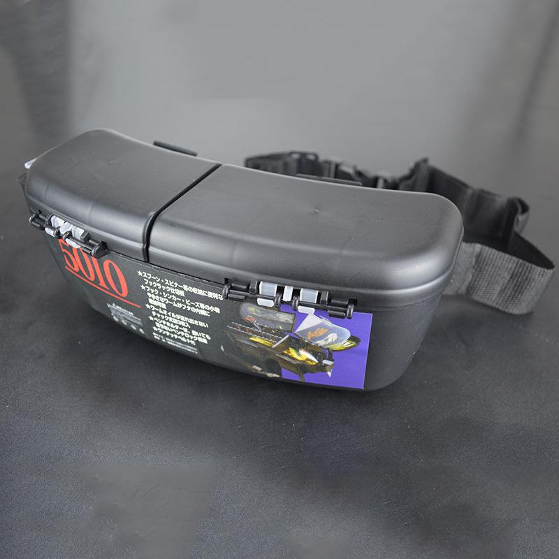 Двухслойная многофункциональная поясная коробка для хранения рыболовных принадлежностей и наживки