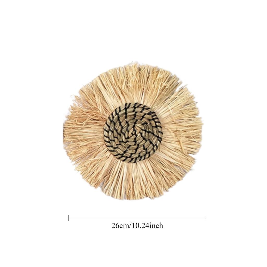 33/26 см Бохо настенная корзина декор подвесная ручная работа морская трава плетеная круглая бохо корзина настенное украшение искусство для фермерского дома дома комнаты деревенские украшения