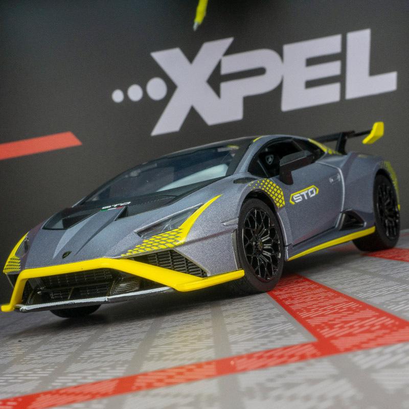 1/24 масштаб Lambor Hurricane STO, игрушечный автомобиль, образец голоса и коллективная игрушка, подарок на день рождения