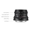 Andoer 35mm Fixed Focus Camera Lens Full Frame Camera Prime Lens F1.4 Large Aperture Manual Focus