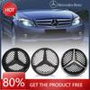 Автомобильная наклейка Хромированные Черные Эмблемы в Стиле OE Для Mercedes Benz B C GLK W245 W204 X204 Высококачественный ABS Передняя Решетка Подсвечиваемая Звезда