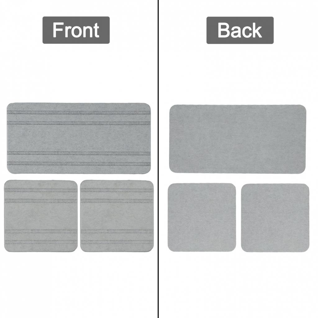 Набор быстросохнущих диатомитовых подставок для кухонных и ванных поверхностей