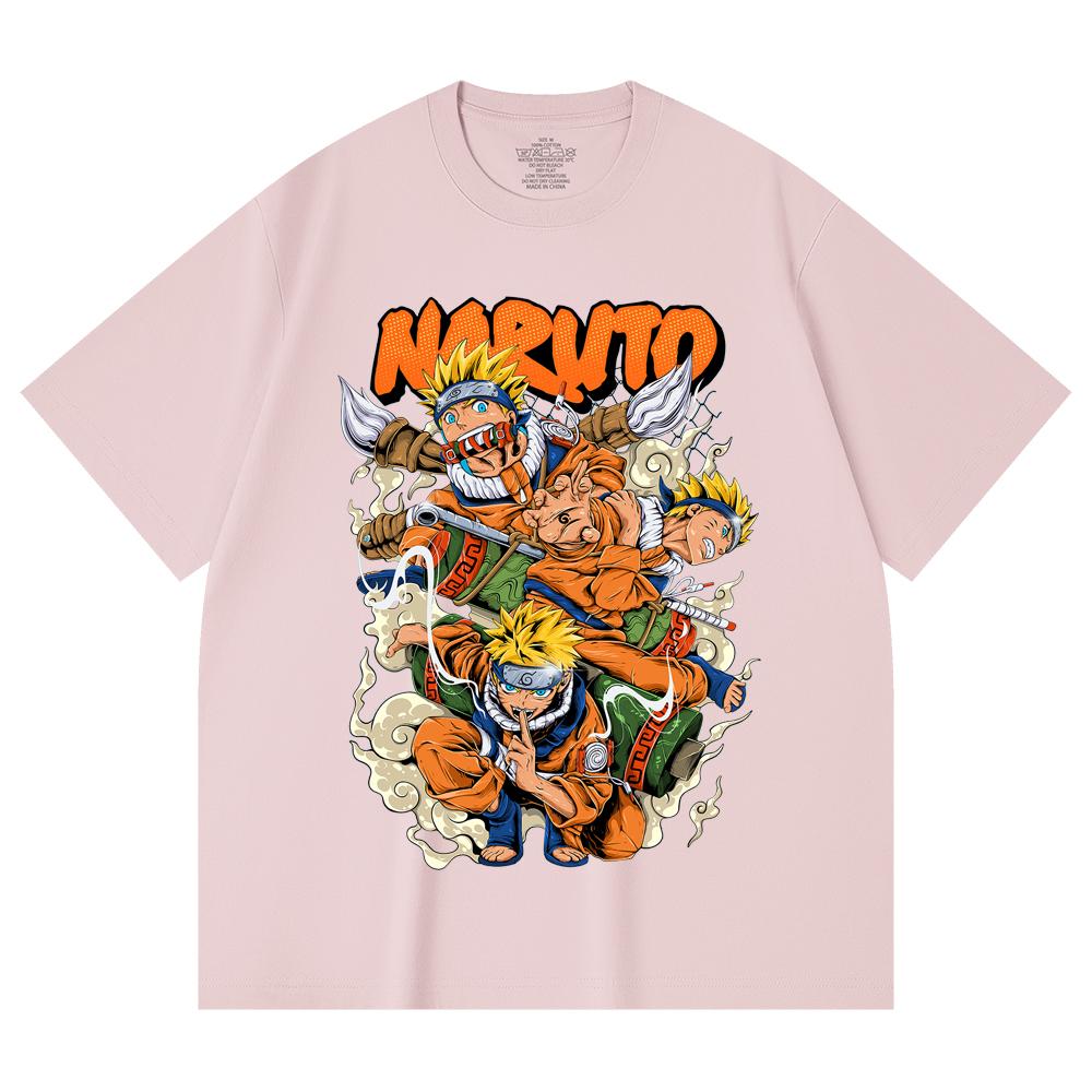 Хлопковая футболка унисекс Naruto V18, 230 г/м², 100% хлопок, плотный хлопок