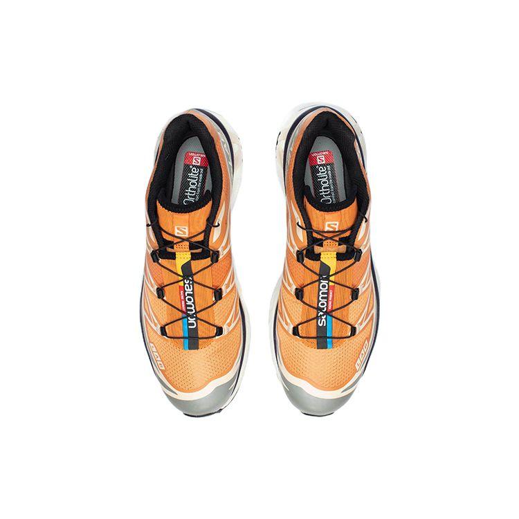 SALOMON XT-6 Удобная спортивная ткань Амортизация Нескользящие Износостойкие Низкие Повседневные Кроссовки для Бега Унисекс Кроссовки для Бега Оранжевый 417099
