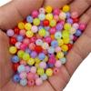 Creative For Crafts 200PCS Fashion Making Beading Jelly Color 6mm Jewelry Accessories Round DIY Findings Acrylic Beads