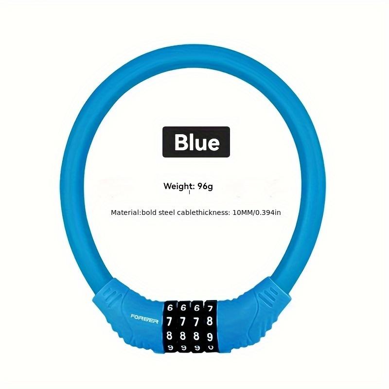 1 шт. Сверхпрочный противоугонный велосипедный цепной трос, портативный кодовый велосипедный замок с 4-значным перенастраиваемым кодом, подходит для велосипедов -16 дюймов