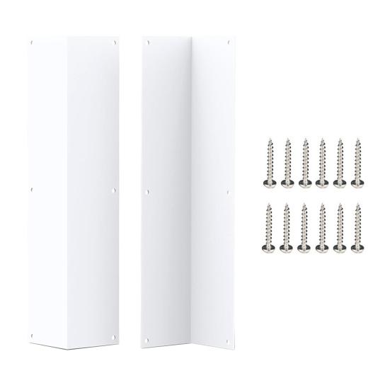 Yousheng 2 шт. Угловые накладки из нержавеющей стали Угол 89 градусов Защита от кошения травы Легкая установка Металлическая защита