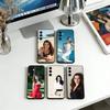 Чехол для телефона Anne Hathaway Мягкий черный Для Samsung Galaxy A73,A72,A71,A70,A53,A52,A51