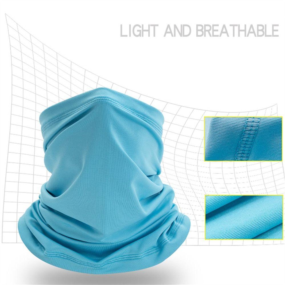 Маска для лица из ледяного шелка, защита от солнца и УФ-лучей, гетра для шеи, модный шарф, для занятий спортом на открытом воздухе
