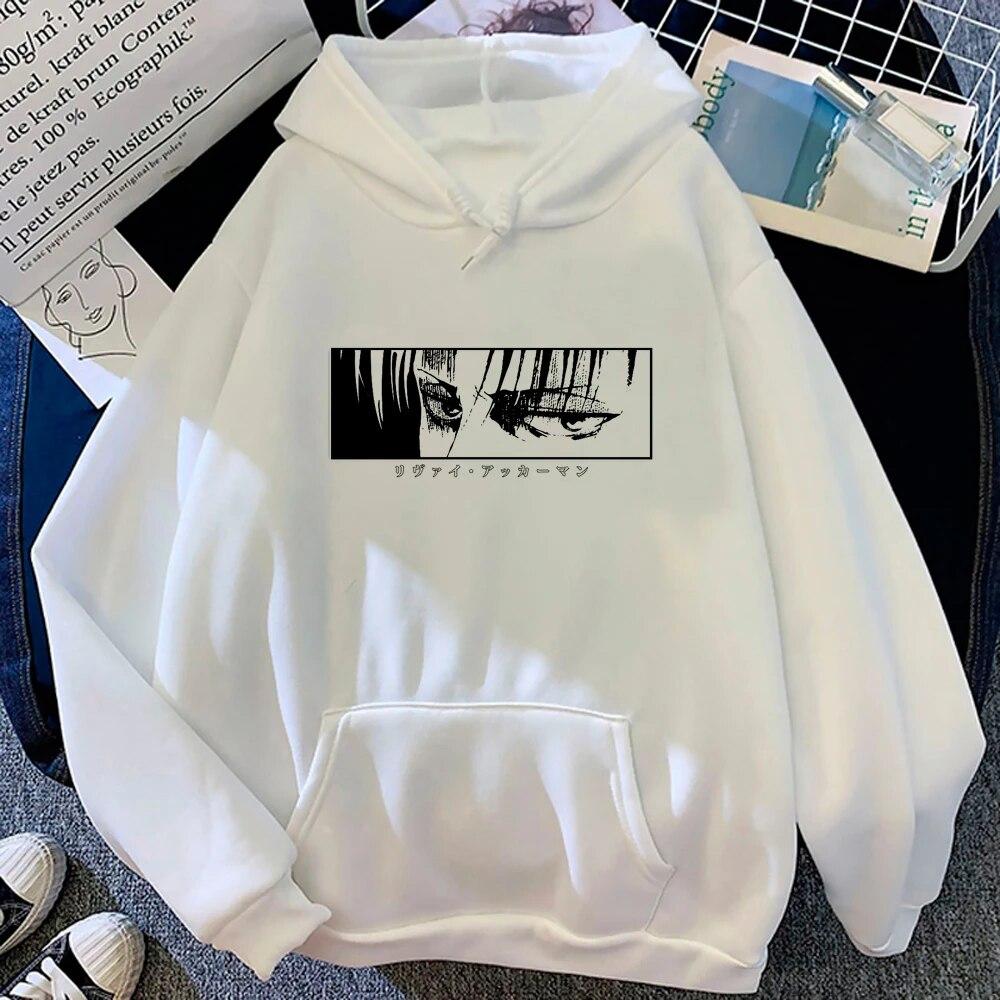 Толстовки с капюшоном «Атака Титанов», женские японские уличные толстовки с капюшоном, женские зимние толстовки унисекс