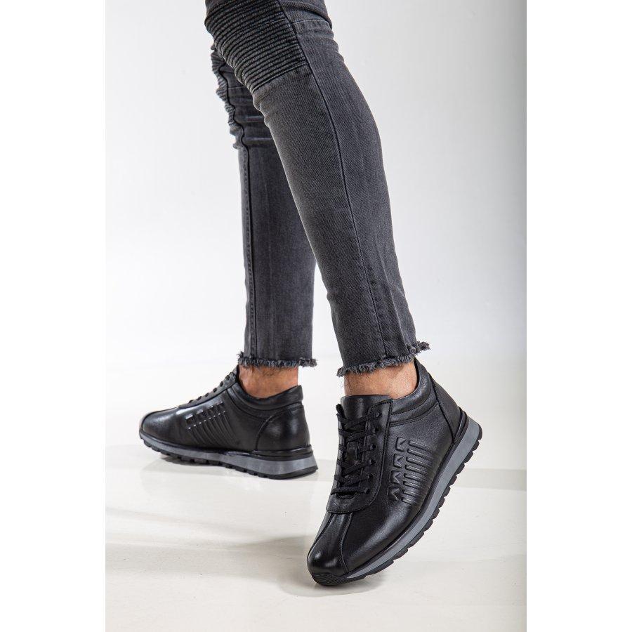 Мужская повседневная спортивная обувь из натуральной кожи, кроссовки