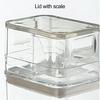 Дозатор стирального порошка Большой вместимости Прозрачный Видимый Многоразовый Герметичный Хранение Крышка со шкалой