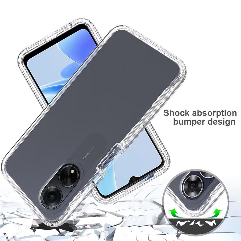 Чехол для OPPO A18 A38 A17 A53S A98 A78 A58 A54 A74 5G A93 A16 A16S A60 A5 A5X со встроенной защитой экрана, 360 градусов, защита всего корпуса, противоударный