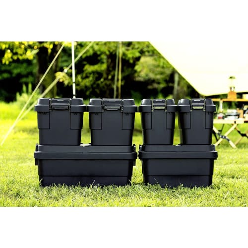 TRUSCO Trunk Cargo Storage Box Flat Top Specification 30L Black BLKCF-30