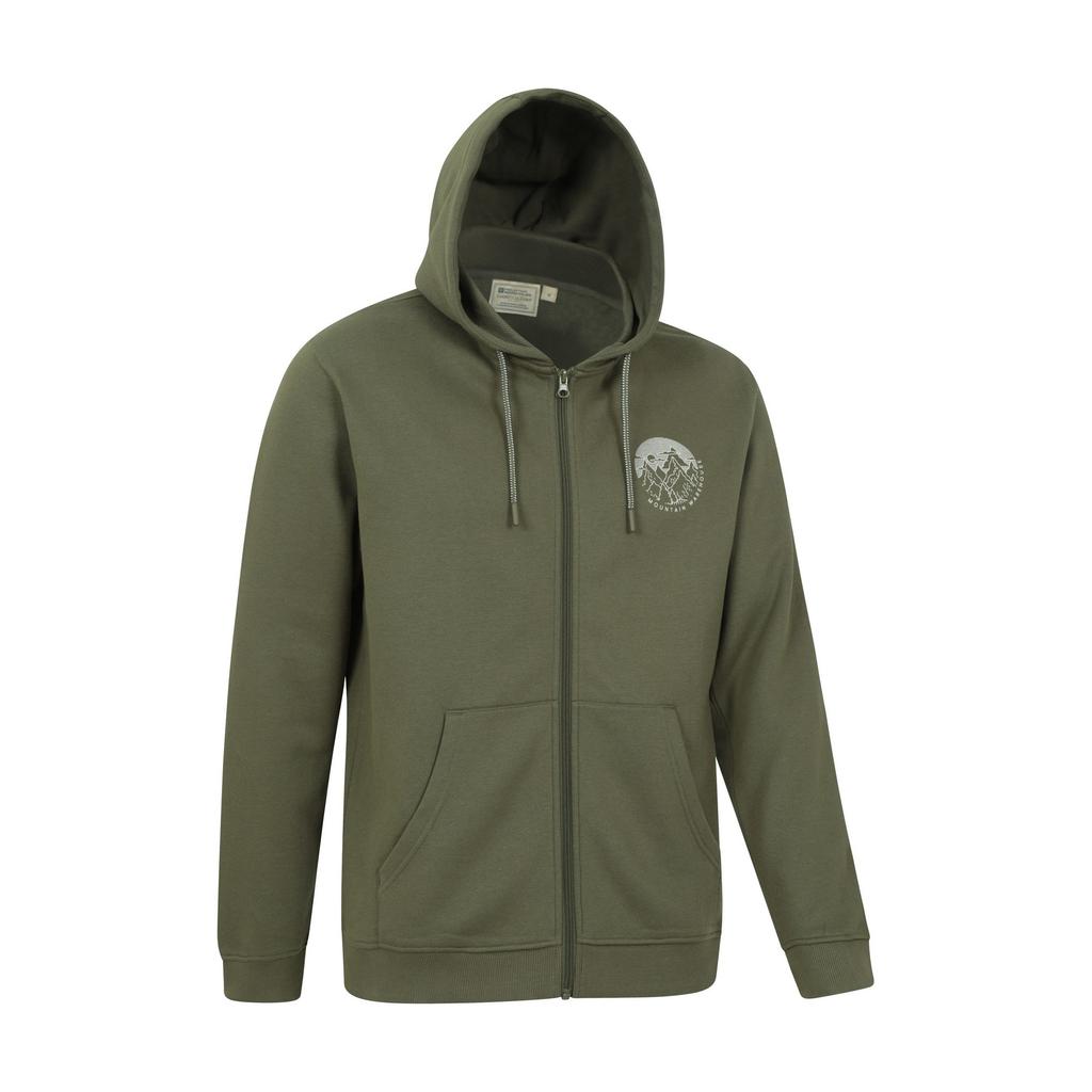 Mountain Warehouse Mens Circle Mountain Drawcord Full Zip Hoodie