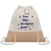 Sac Cabas - PLANETEE - Bébé Elle Assure Grave ! - Jute - Imprimé En France - Grande Contenance