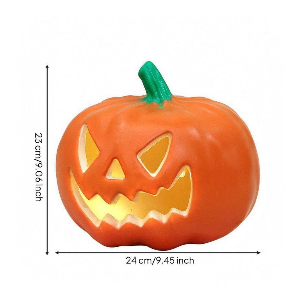 Тыква-светильник на Хэллоуин Оранжевый Светодиодный Декоративный ПВХ JackO'Lantern для